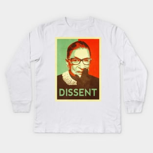 RBG Ruth Ginsburg - Hope Feminist Political T-Shirt Kids Long Sleeve T-Shirt